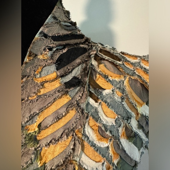 Tim Harding Textile Wearable Art 100% Raw Silk Vest Tunic - Picture 8 of 16